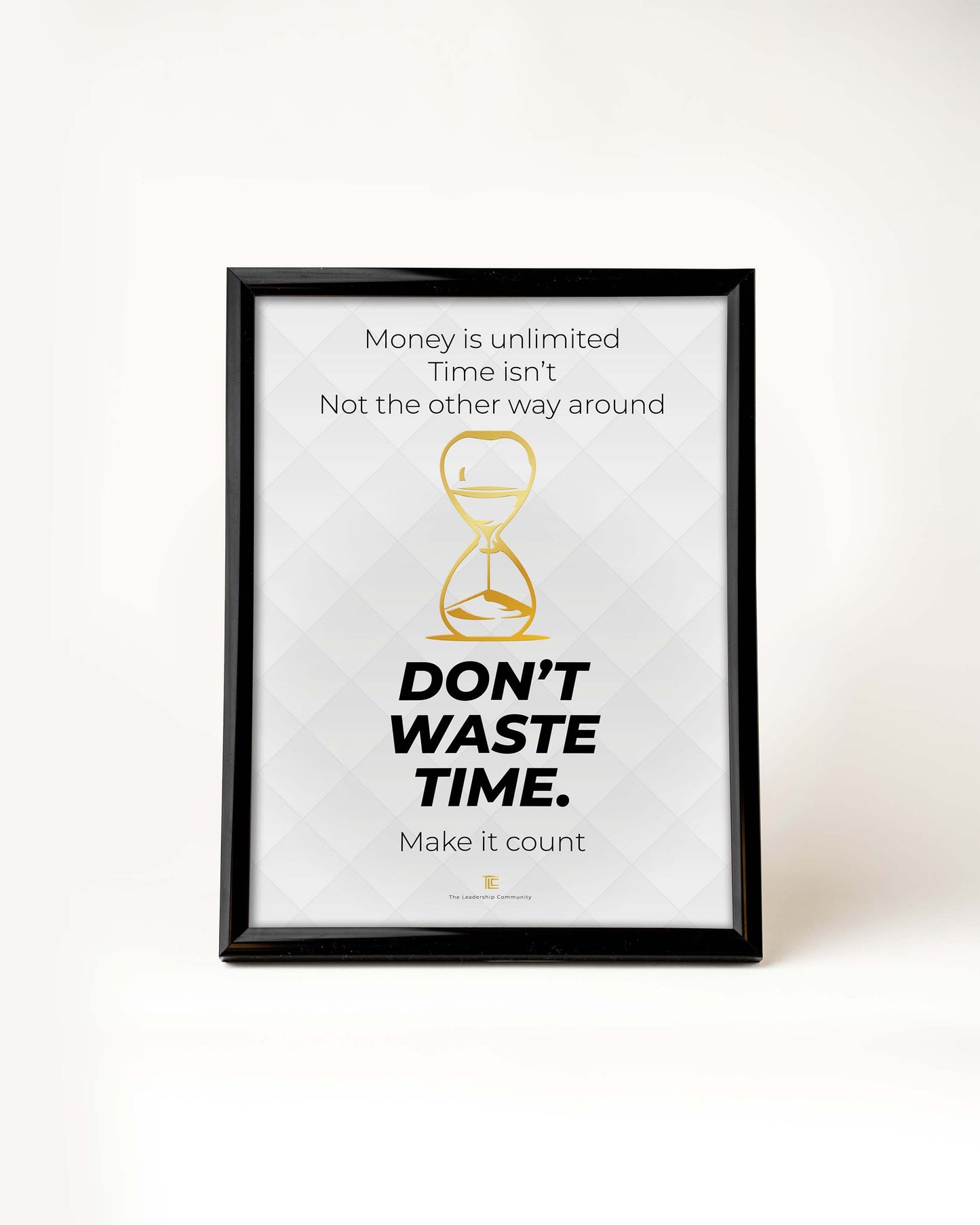 Poster 'Don't waste time' | Wit