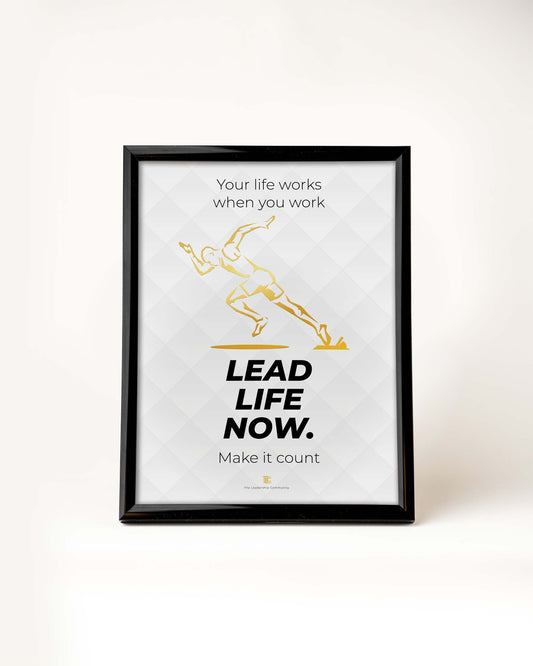 Poster 'Lead life now' | Wit