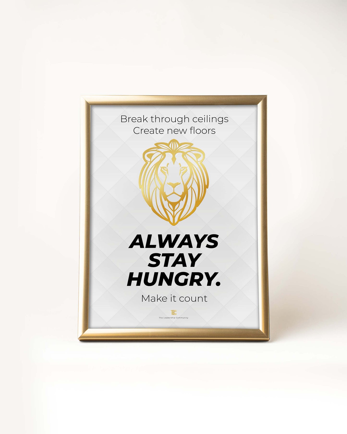 Poster 'Always stay hungry' | Wit