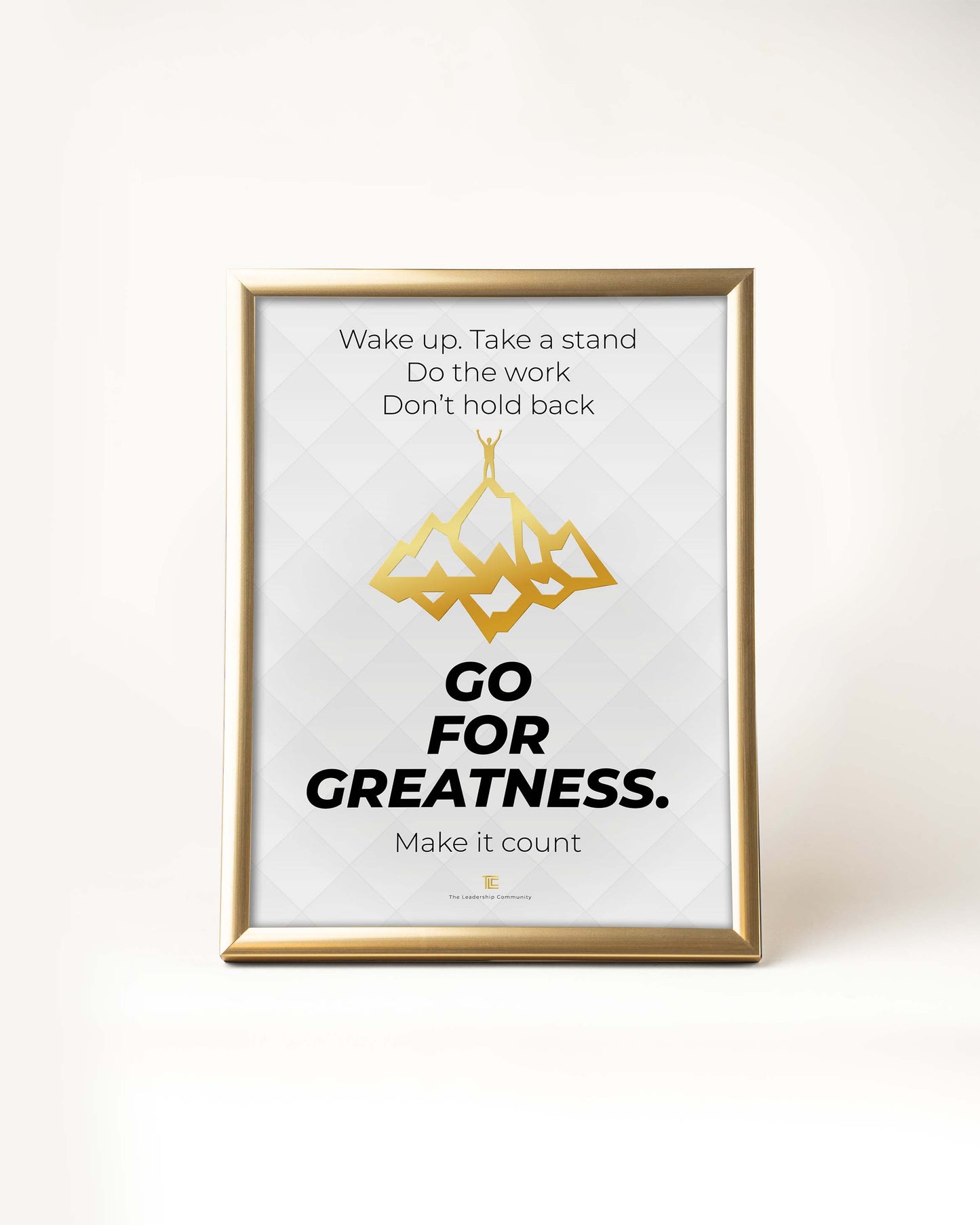 Poster 'Go for greatness' | Wit