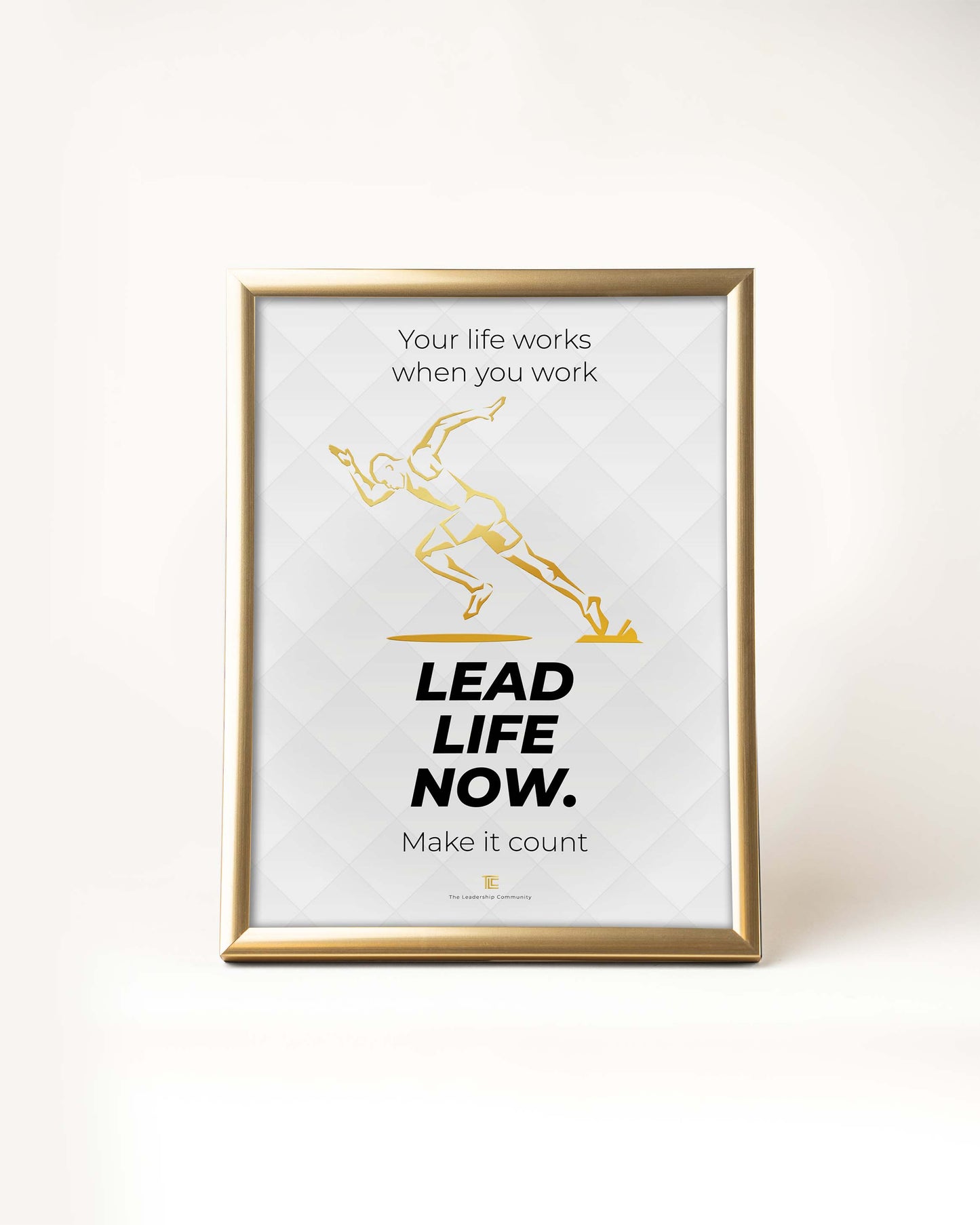 Poster 'Lead life now' | Wit