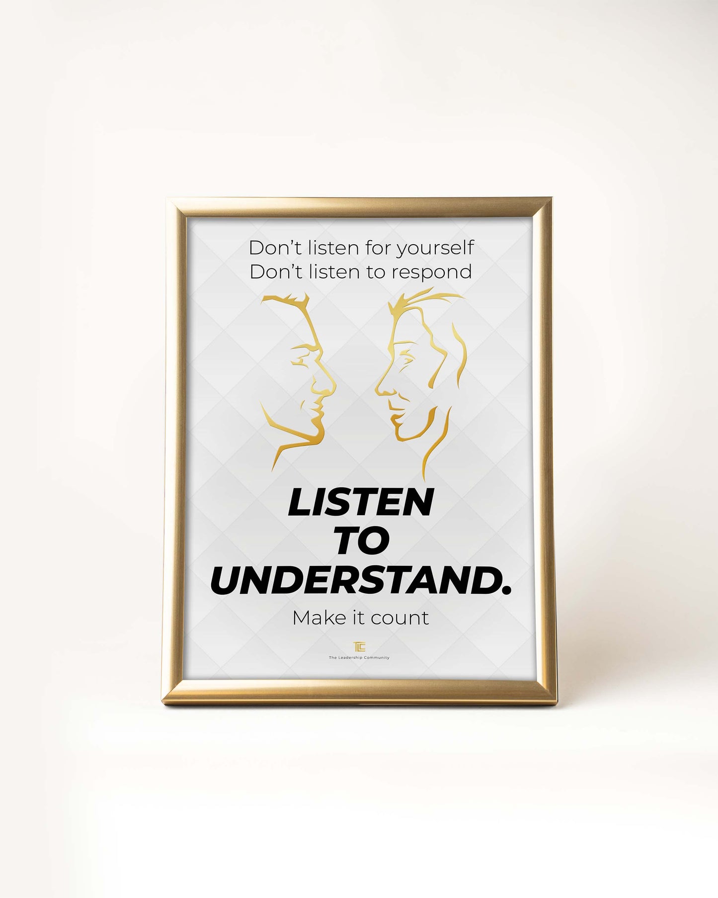 Poster 'Listen to understand' | Wit