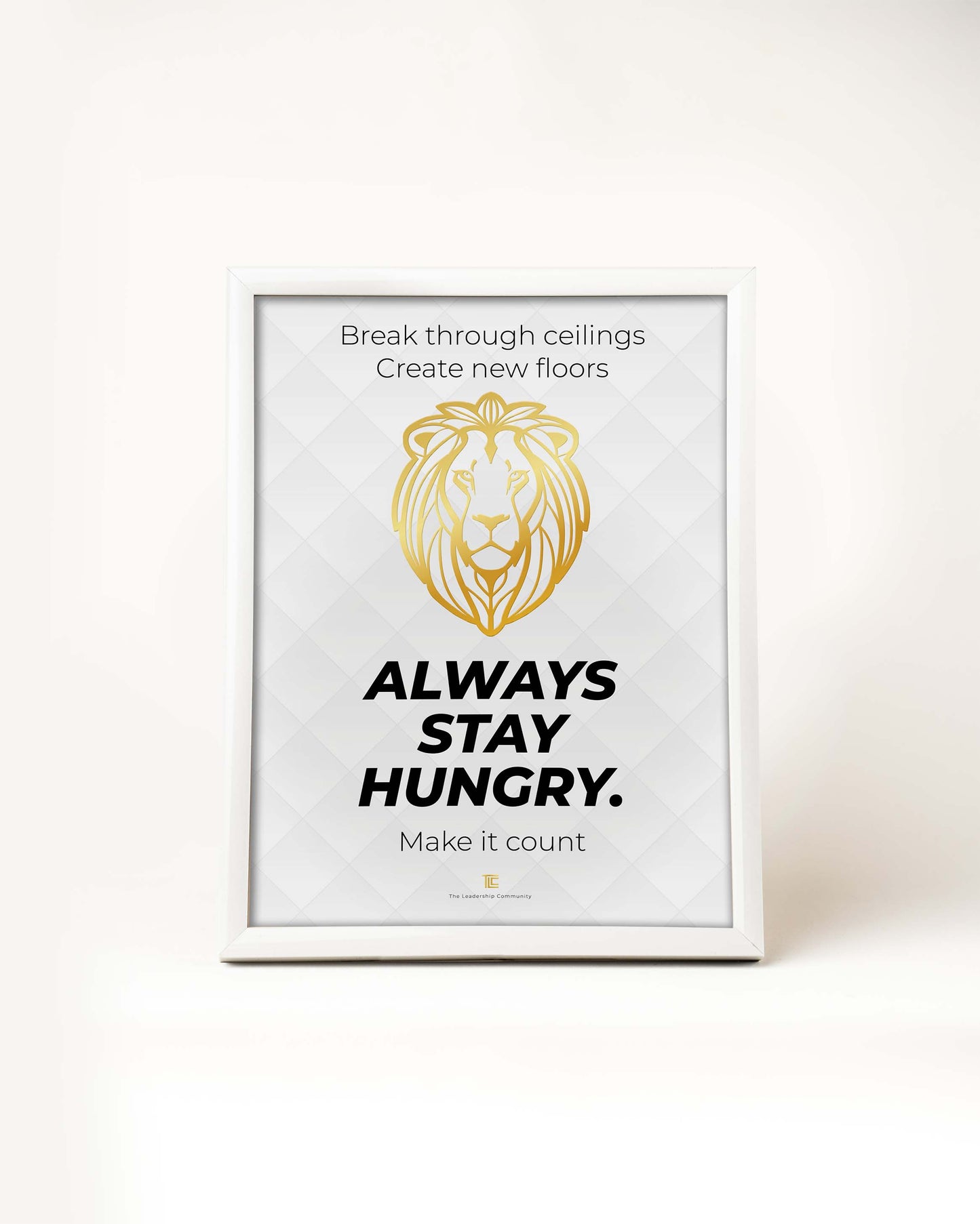 Poster 'Always stay hungry' | Wit