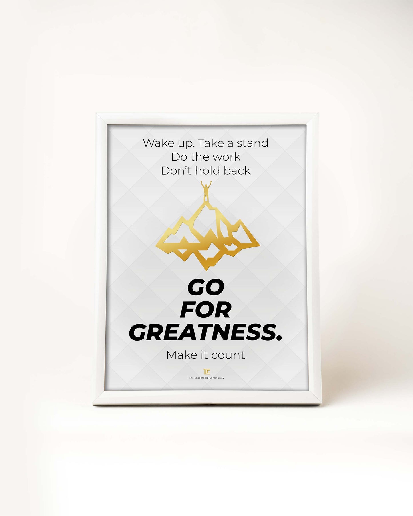 Poster 'Go for greatness' | Wit